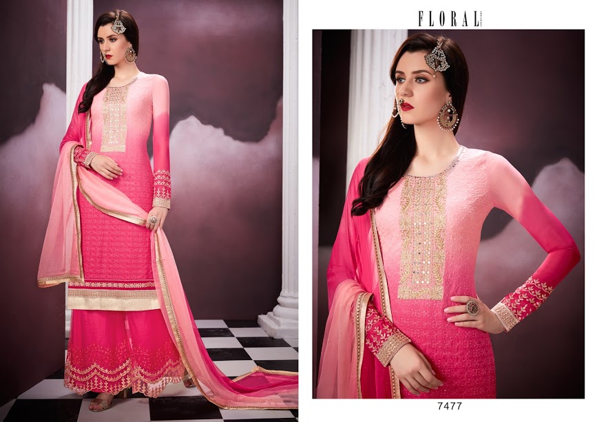 Fc Floral Malika 2 Georgette Embroidered Designer Salwar Suit
