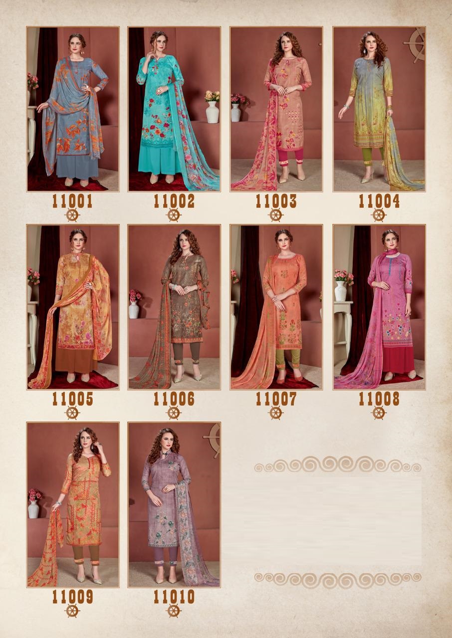 Fc Gulzar Summer Collection Of Floral Digital Printed Cotton Dress Materials