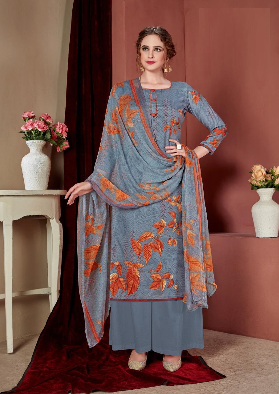 Fc Gulzar Summer Collection Of Floral Digital Printed Cotton Dress Materials