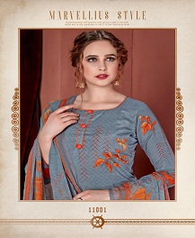 Fc Gulzar Summer Collection Of Floral Digital Printed Cotton Dress Materials