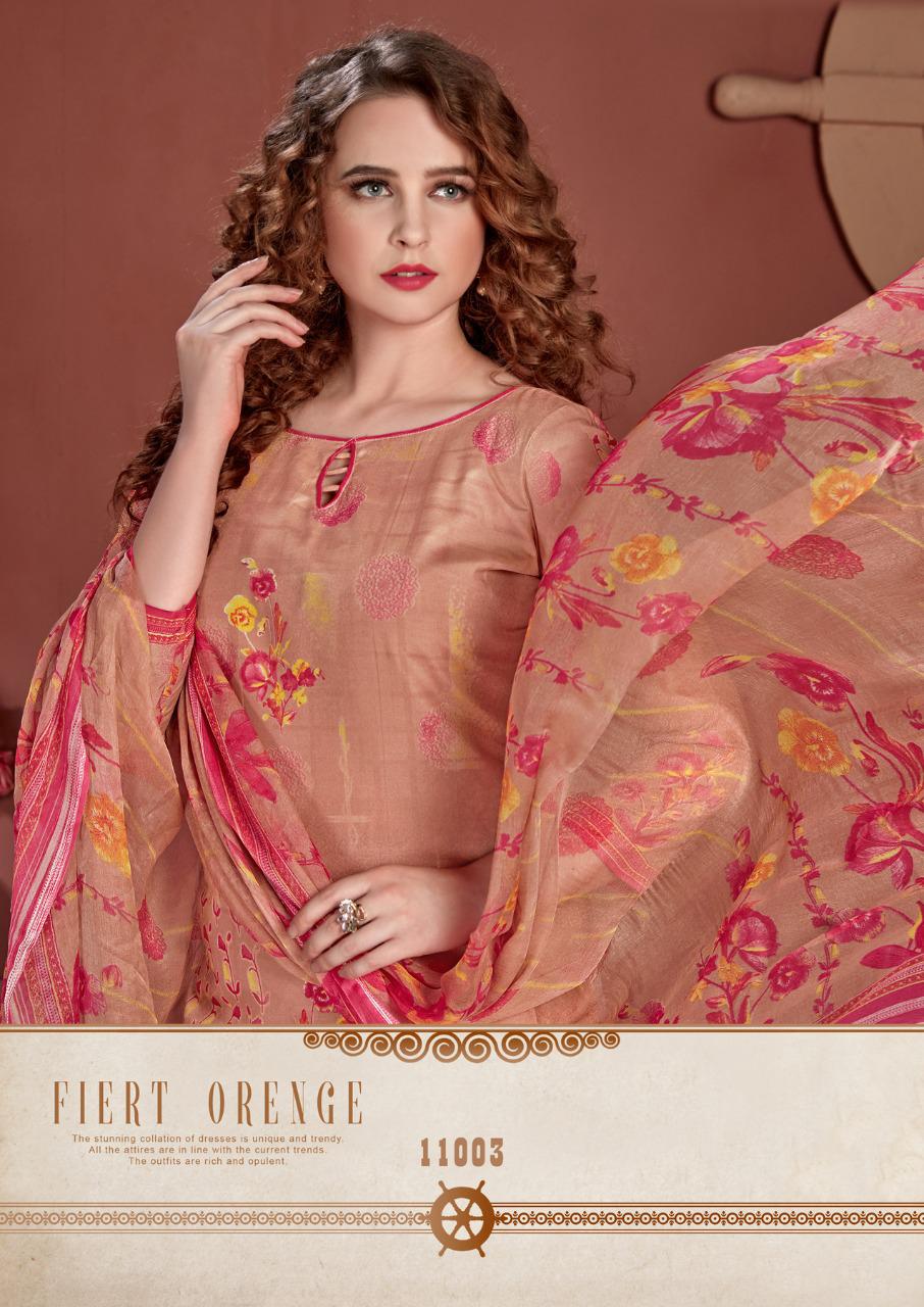 Fc Gulzar Summer Collection Of Floral Digital Printed Cotton Dress Materials