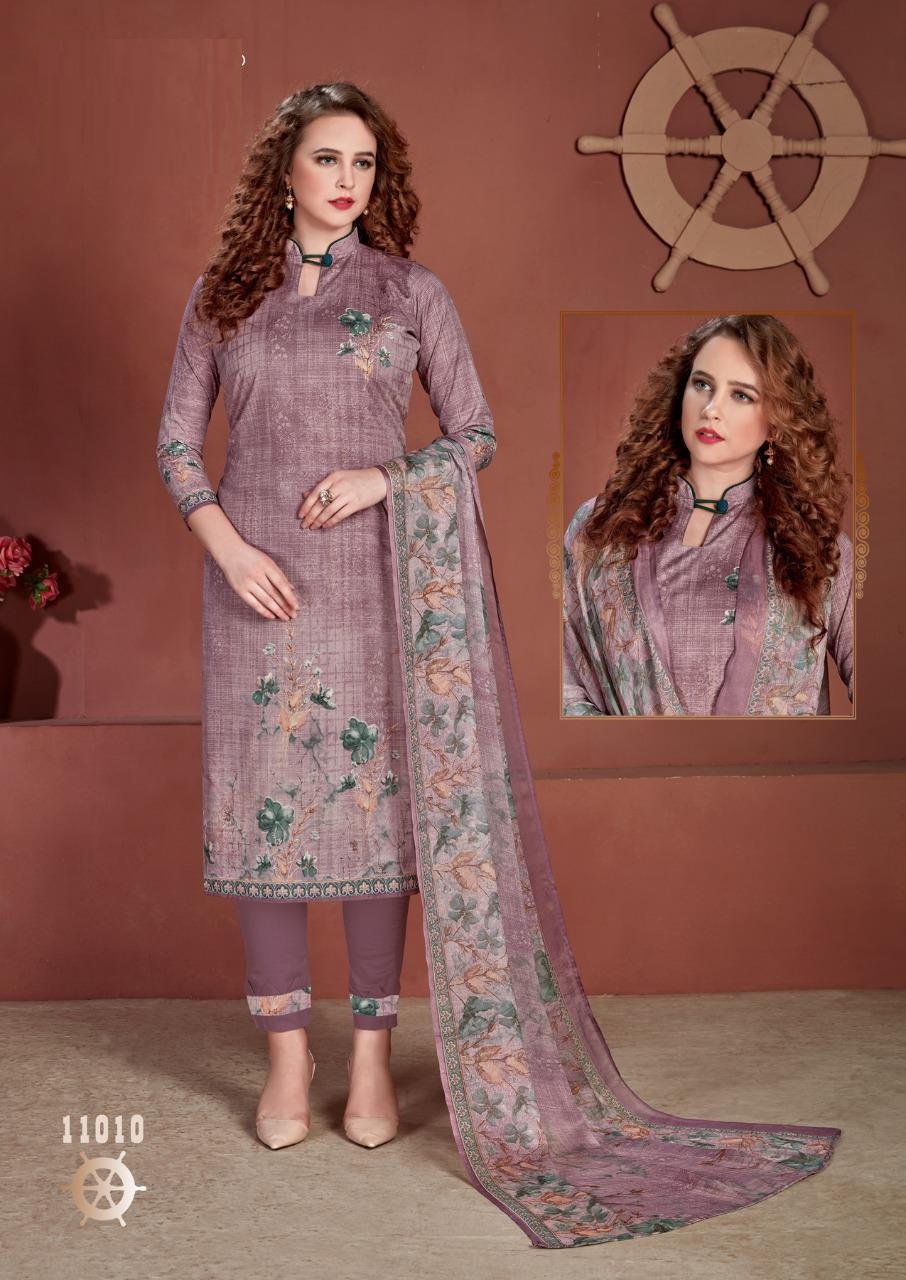 Fc Gulzar Summer Collection Of Floral Digital Printed Cotton Dress Materials