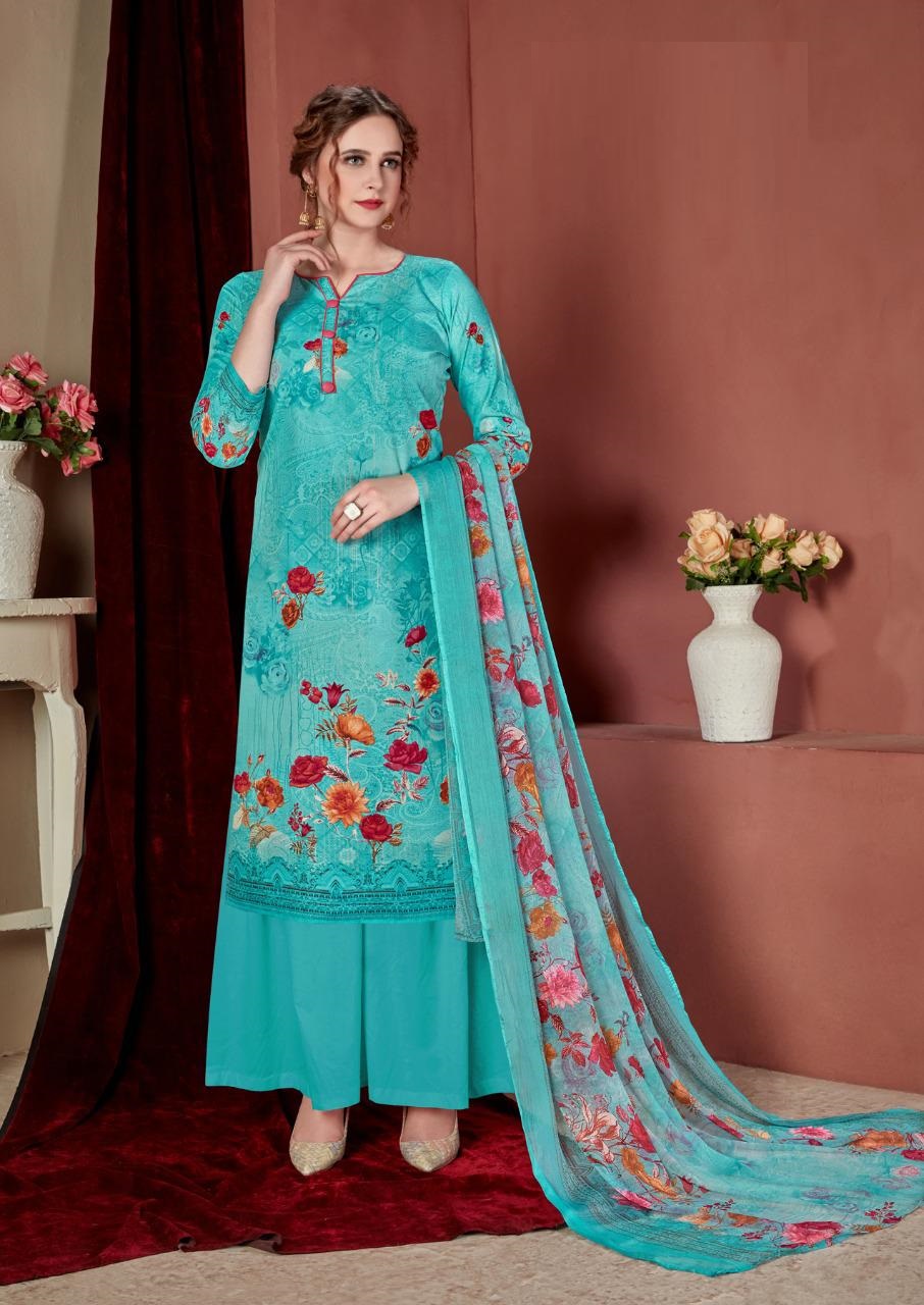 Fc Gulzar Summer Collection Of Floral Digital Printed Cotton Dress Materials