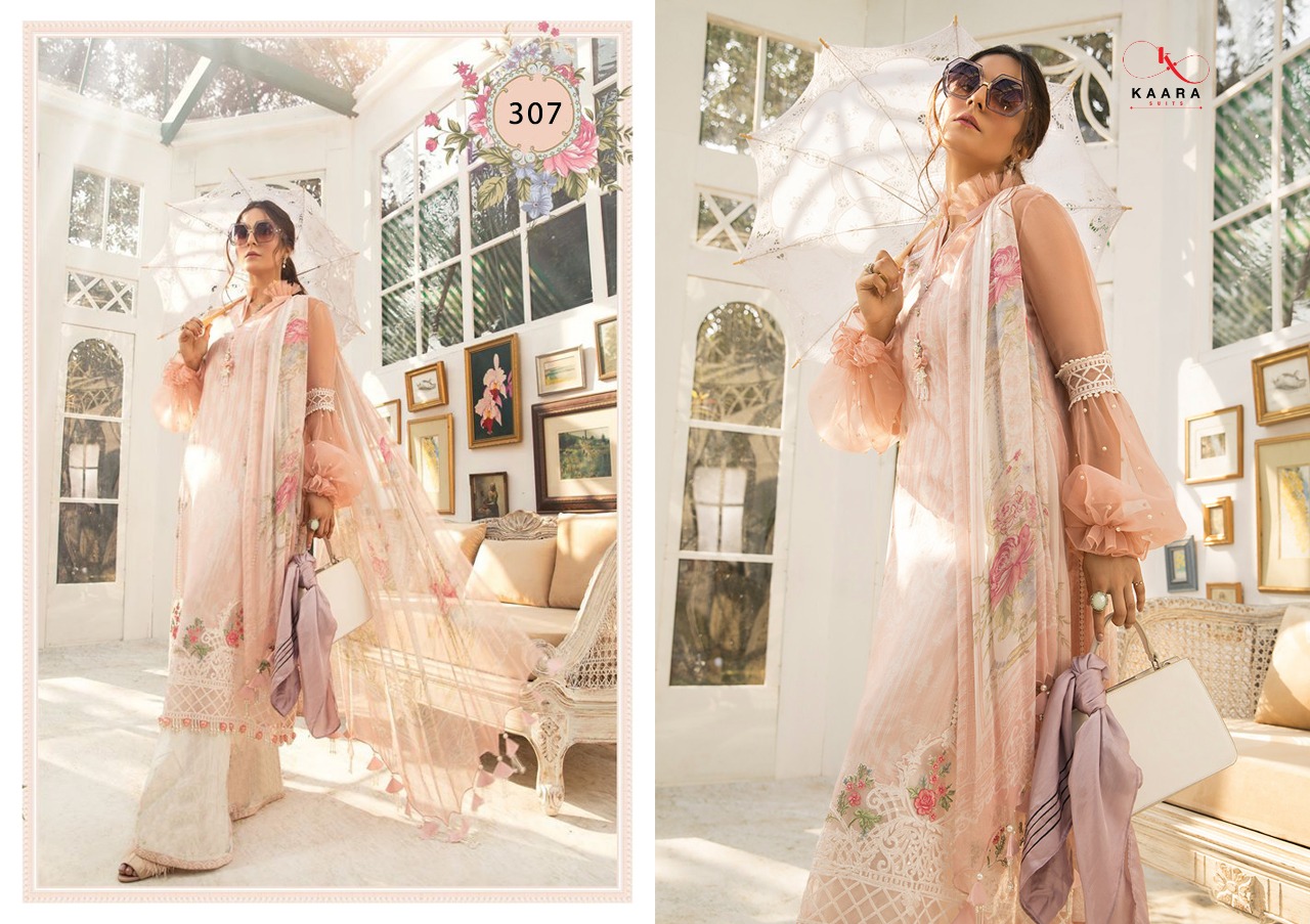 Fc Kaara Presents M Print 2 Pure Cotton Digital Printed And Heavy Embroidered Pakistani Suit