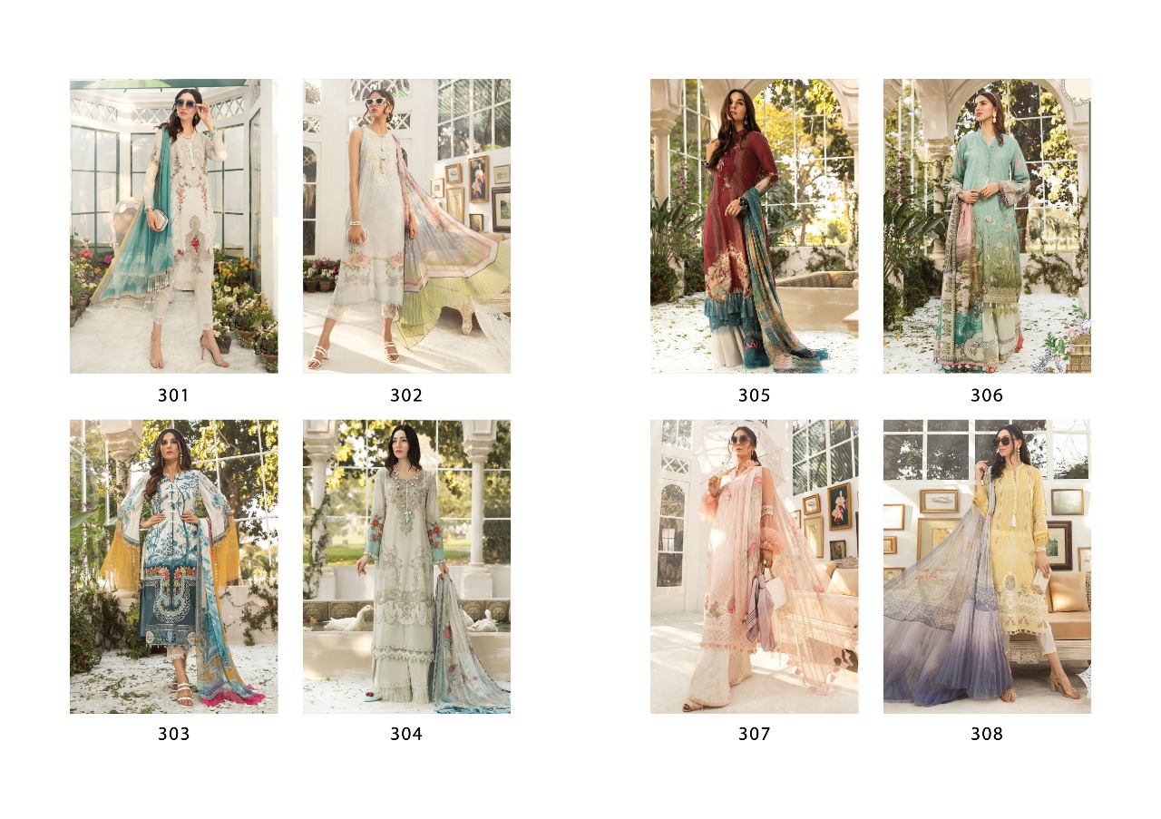 Fc Kaara Presents M Print 2 Pure Cotton Digital Printed And Heavy Embroidered Pakistani Suit