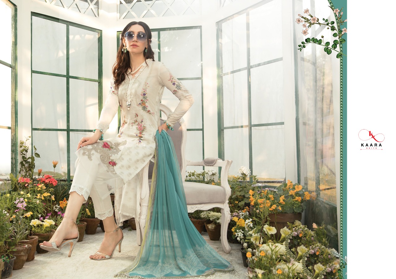 Fc Kaara Presents M Print 2 Pure Cotton Digital Printed And Heavy Embroidered Pakistani Suit