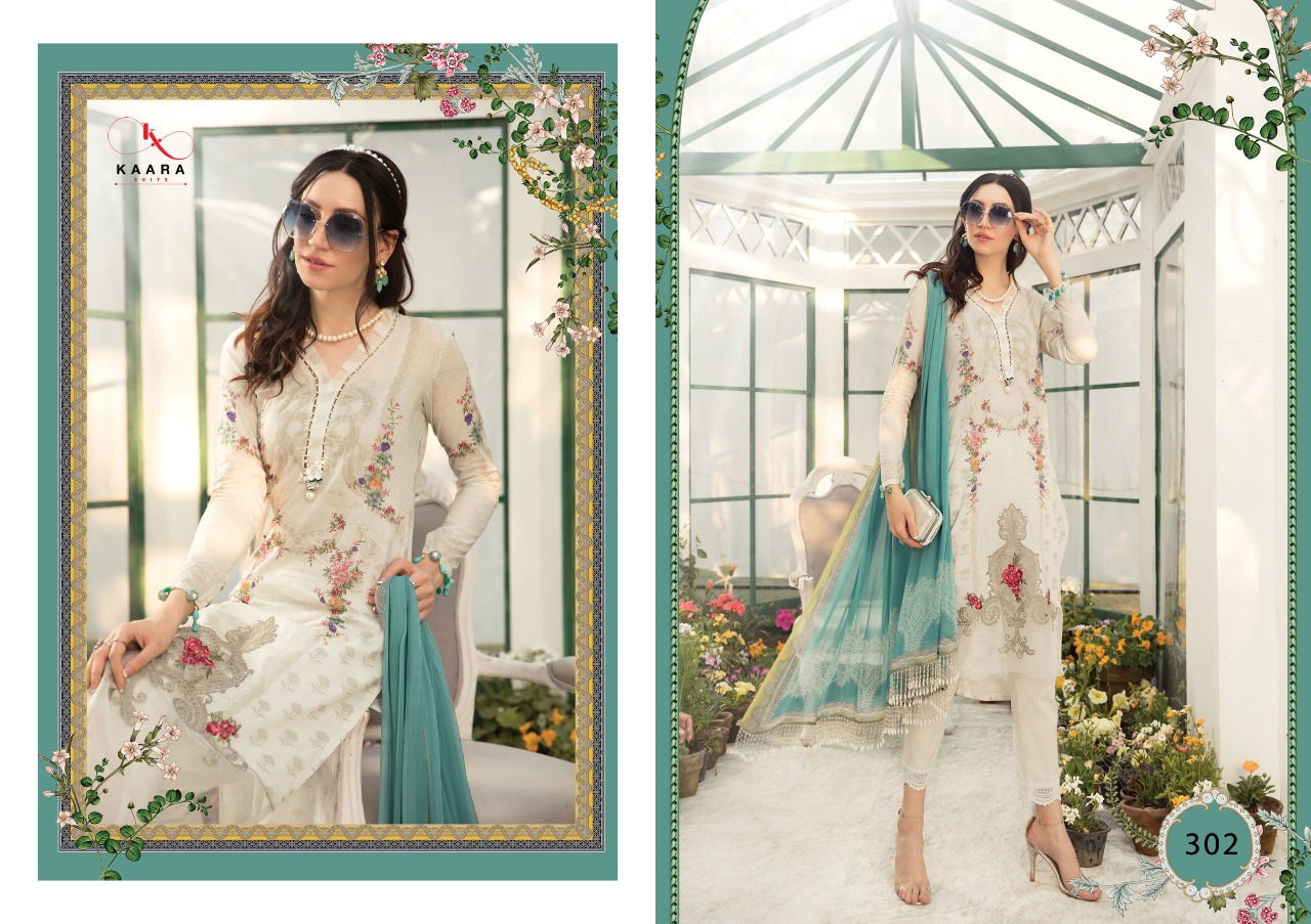 Fc Kaara Presents M Print 2 Pure Cotton Digital Printed And Heavy Embroidered Pakistani Suit