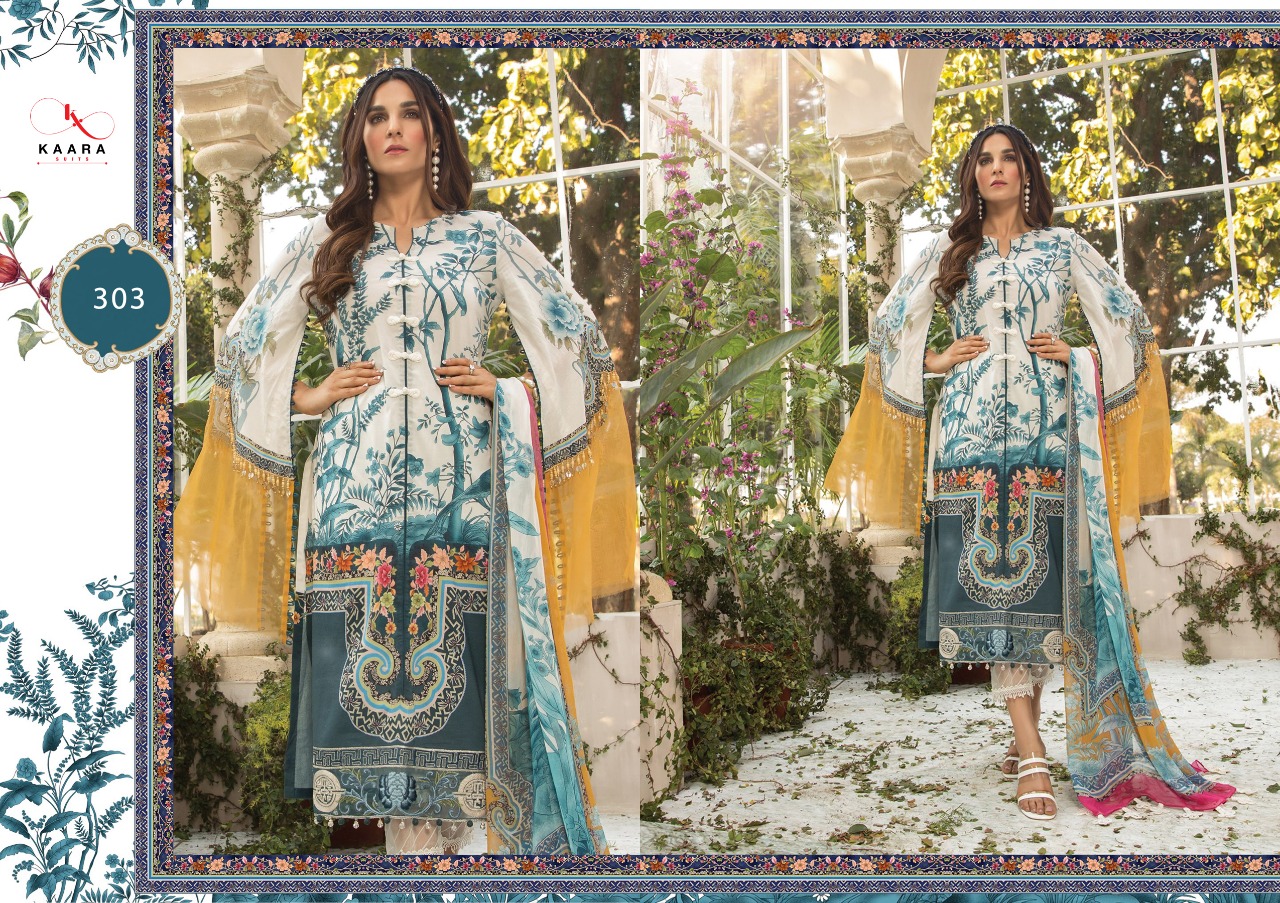Fc Kaara Presents M Print 2 Pure Cotton Digital Printed And Heavy Embroidered Pakistani Suit