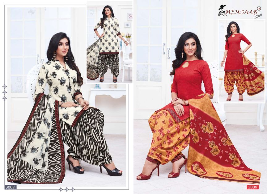 Fc Memsaab Priyadarshini 3 Printed Casual Cotton Dress Materials