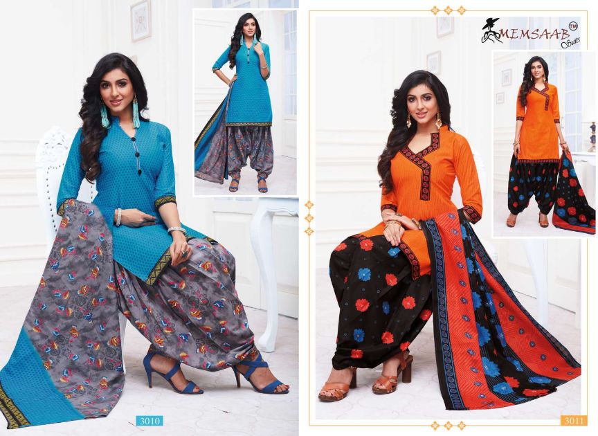 Fc Memsaab Priyadarshini 3 Printed Casual Cotton Dress Materials