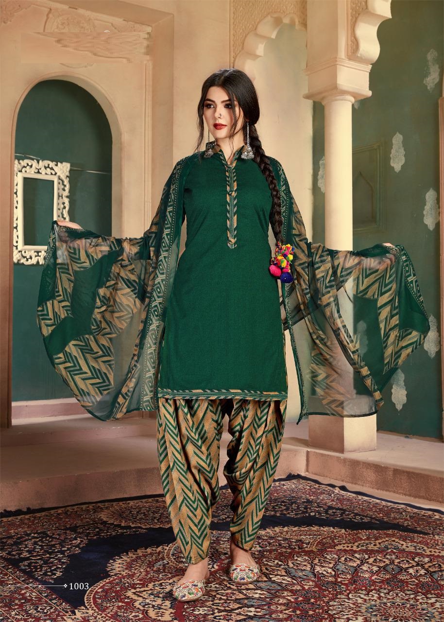 Fc Patiyala House 1 Pure Cambric Cotton Printed Dress Materials