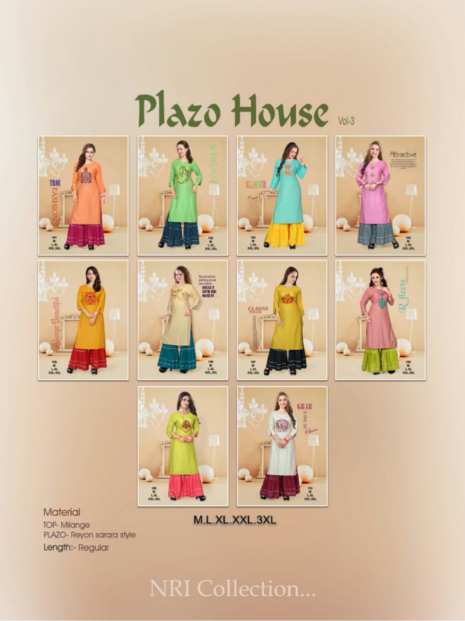 Fc Plazo House 3 Collection Of Fancy Kurti With Sharara