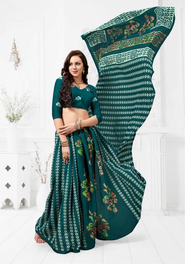 Fc Richlook 12 Collection Of Pure Cotton Fancy Printed Casual Wear Sarees