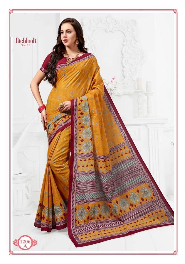 Fc Richlook 12 Collection Of Pure Cotton Fancy Printed Casual Wear Sarees