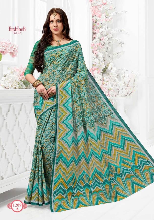 Fc Richlook 12 Collection Of Pure Cotton Fancy Printed Casual Wear Sarees