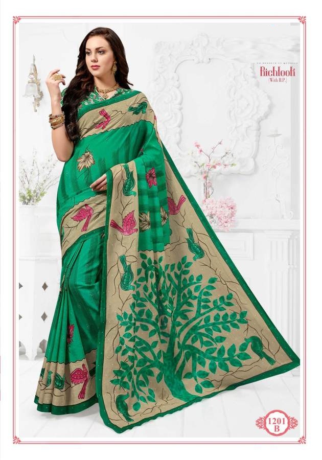 Fc Richlook 12 Collection Of Pure Cotton Fancy Printed Casual Wear Sarees