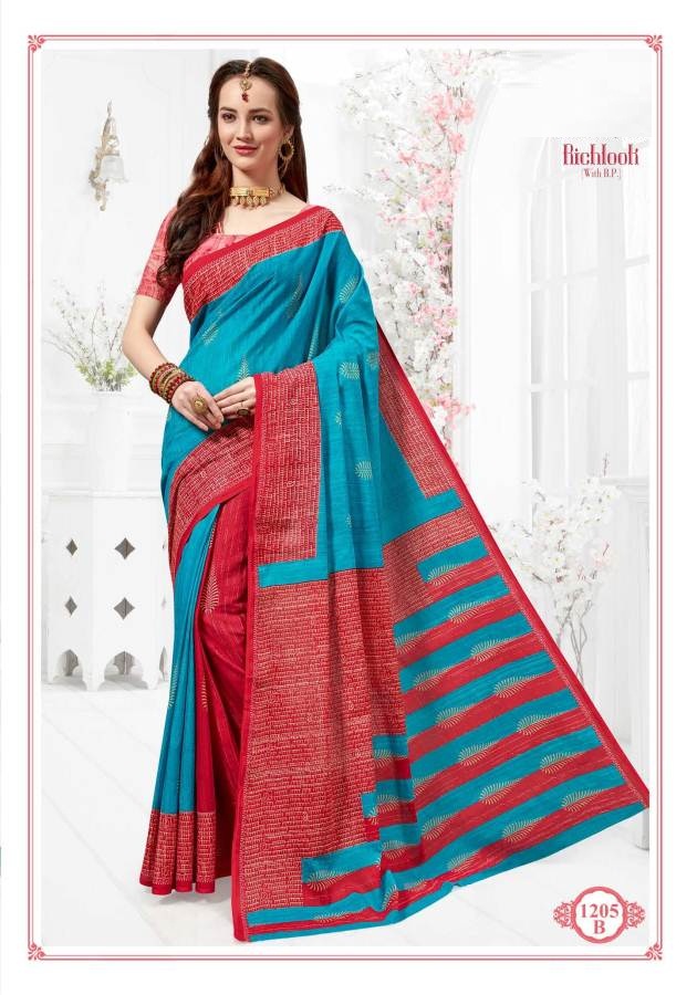 Fc Richlook 12 Collection Of Pure Cotton Fancy Printed Casual Wear Sarees