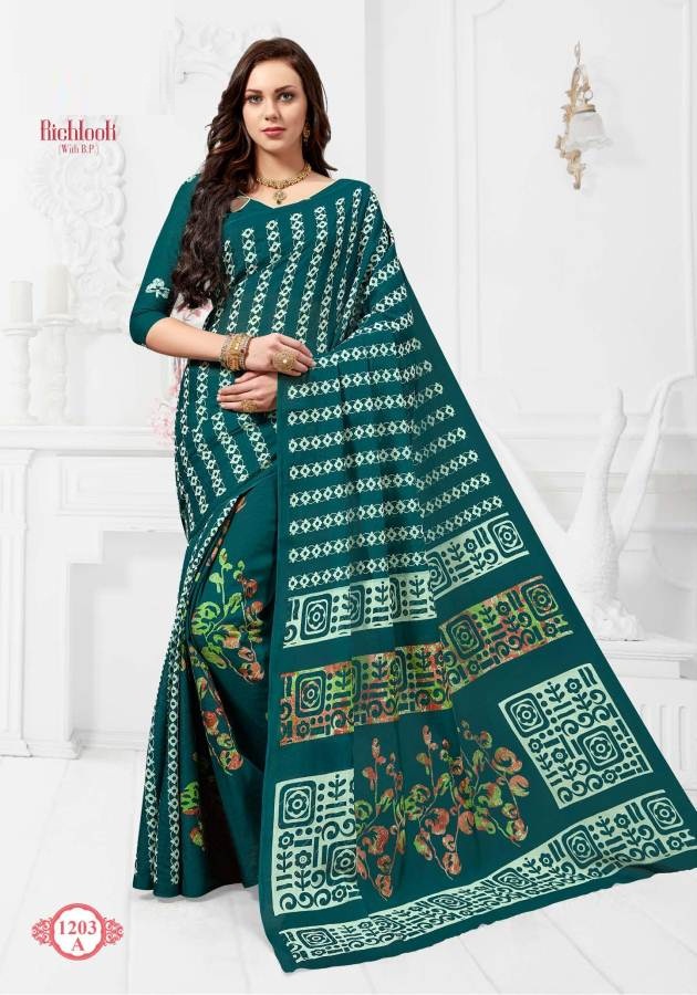 Fc Richlook 12 Collection Of Pure Cotton Fancy Printed Casual Wear Sarees