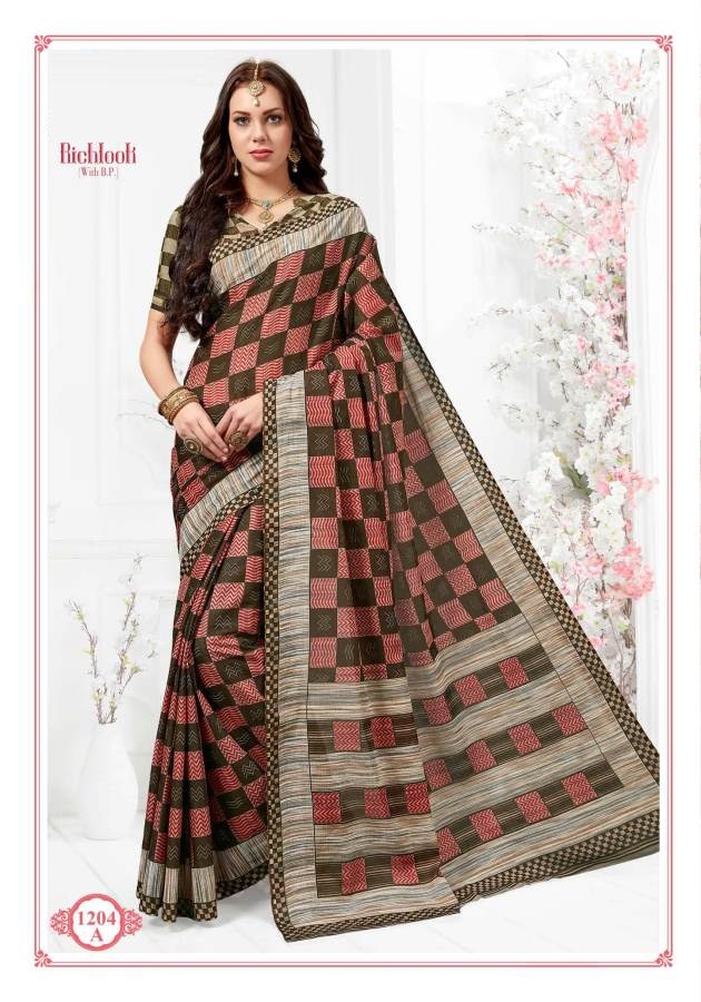 Fc Richlook 12 Collection Of Pure Cotton Fancy Printed Casual Wear Sarees