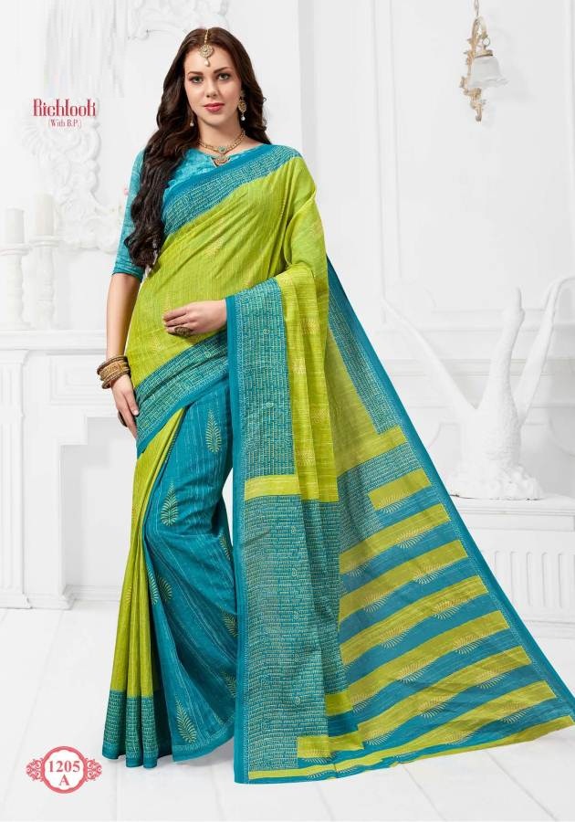 Fc Richlook 12 Collection Of Pure Cotton Fancy Printed Casual Wear Sarees
