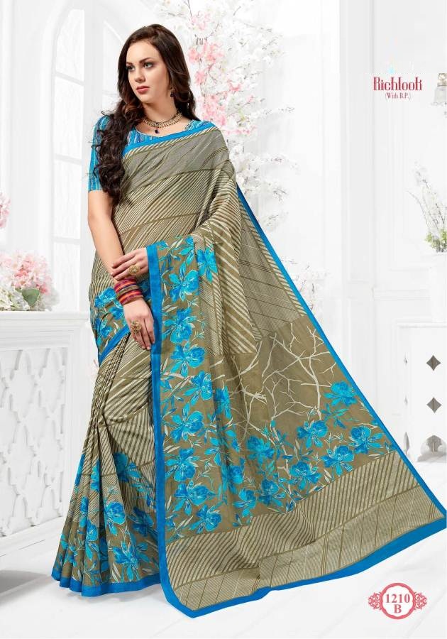 Fc Richlook 12 Collection Of Pure Cotton Fancy Printed Casual Wear Sarees