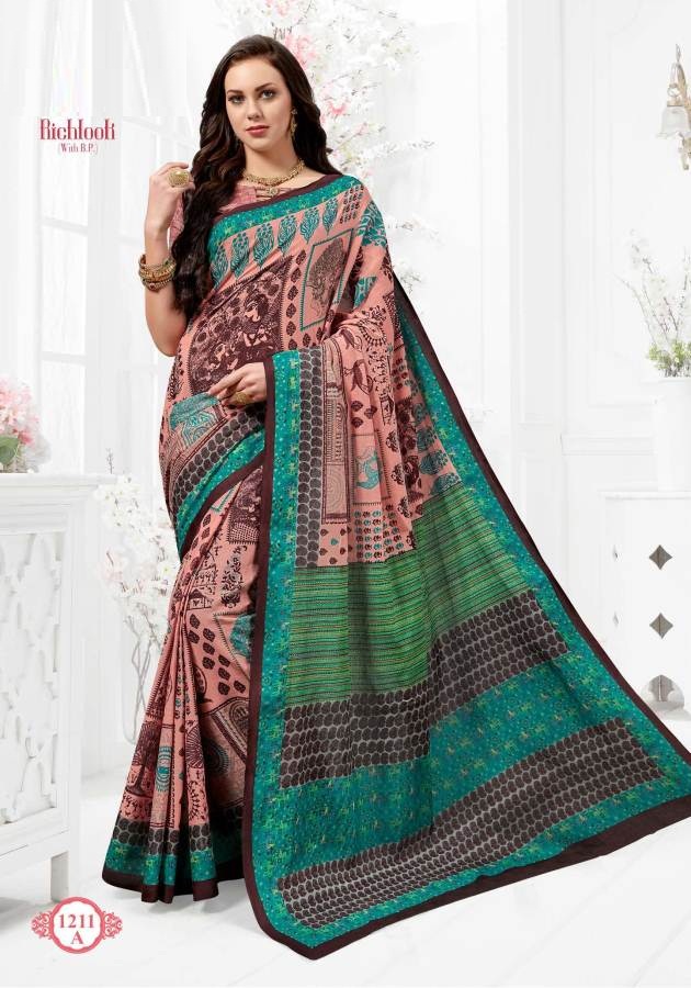 Fc Richlook 12 Collection Of Pure Cotton Fancy Printed Casual Wear Sarees