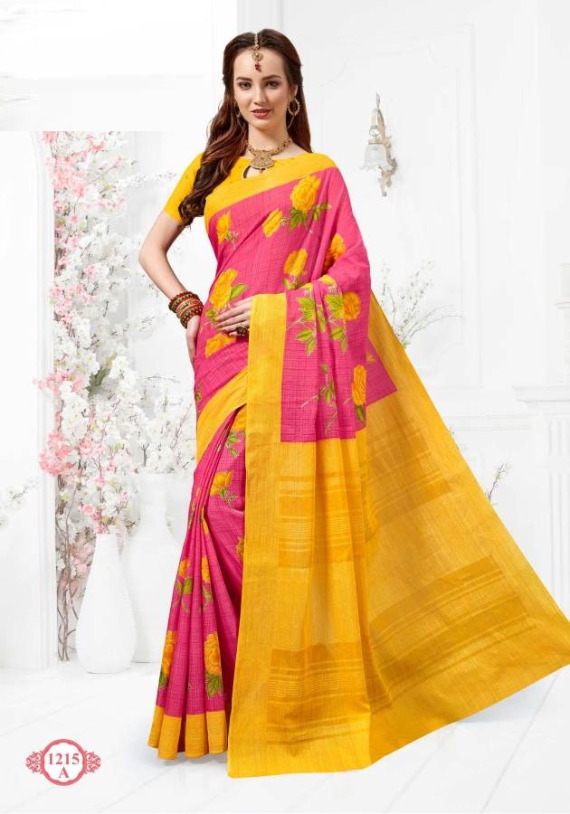 Fc Richlook 12 Collection Of Pure Cotton Fancy Printed Casual Wear Sarees