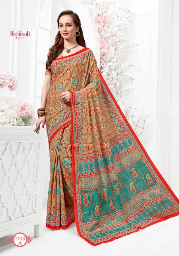 Fc Richlook 12 Collection Of Pure Cotton Fancy Printed Casual Wear Sarees