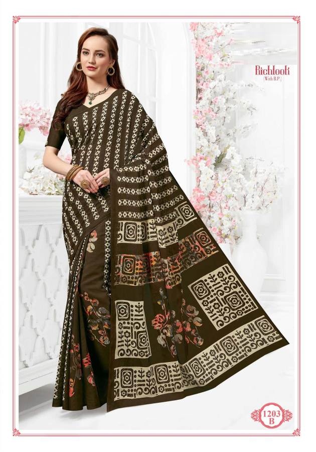 Fc Richlook 12 Collection Of Pure Cotton Fancy Printed Casual Wear Sarees