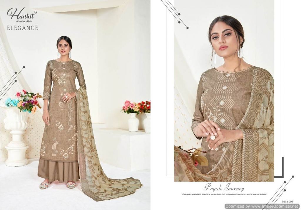 Harshit Presents Elegance 2 Collection Of Pure Cambric Cotton Designer Dress Materials