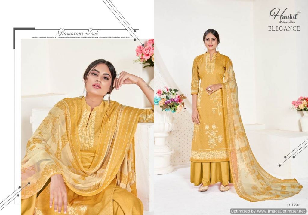 Harshit Presents Elegance 2 Collection Of Pure Cambric Cotton Designer Dress Materials