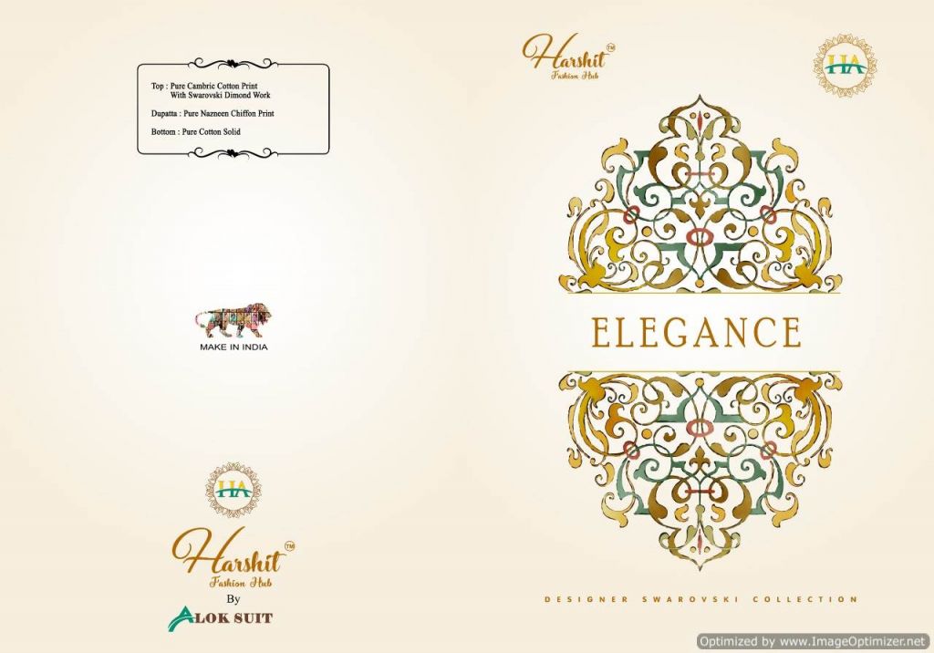 Harshit Presents Elegance 2 Collection Of Pure Cambric Cotton Designer Dress Materials