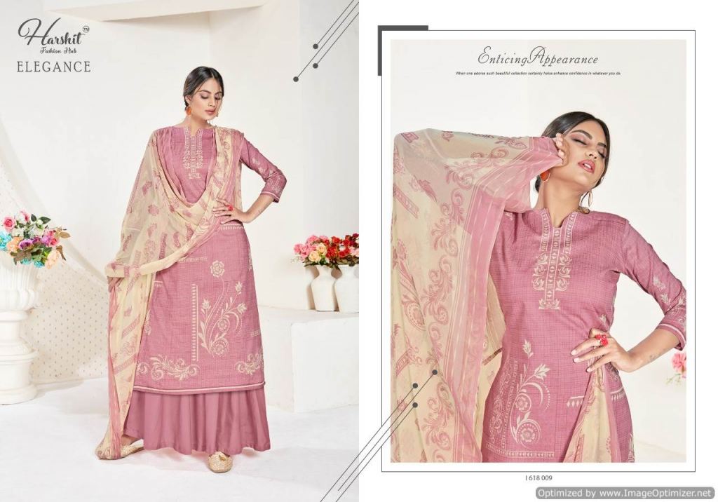 Harshit Presents Elegance 2 Collection Of Pure Cambric Cotton Designer Dress Materials