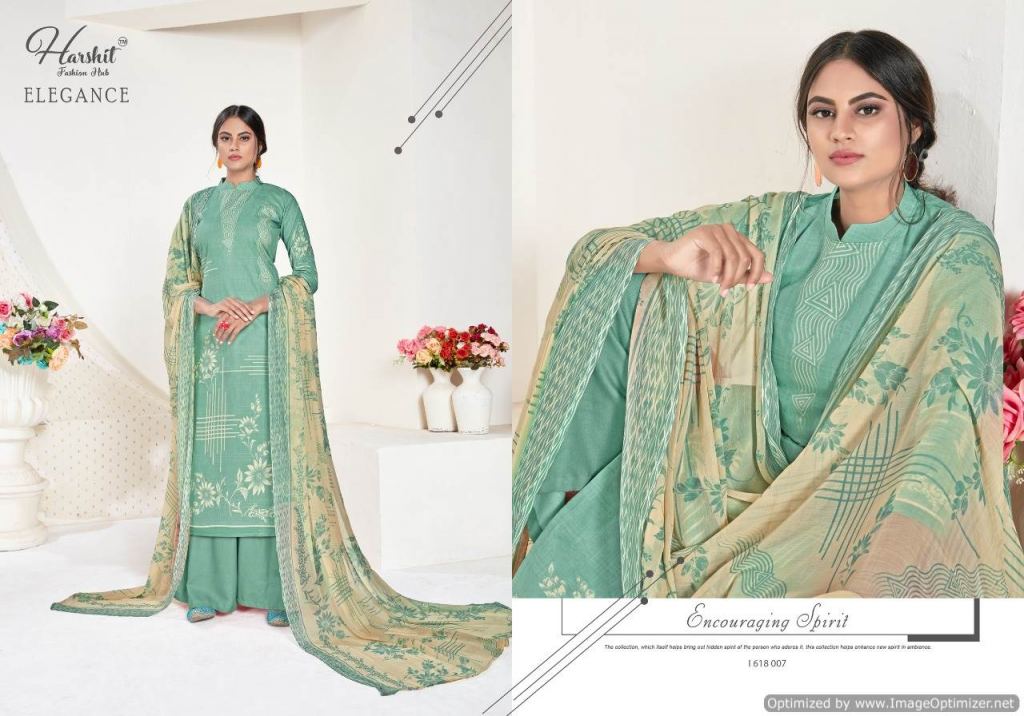 Harshit Presents Elegance 2 Collection Of Pure Cambric Cotton Designer Dress Materials