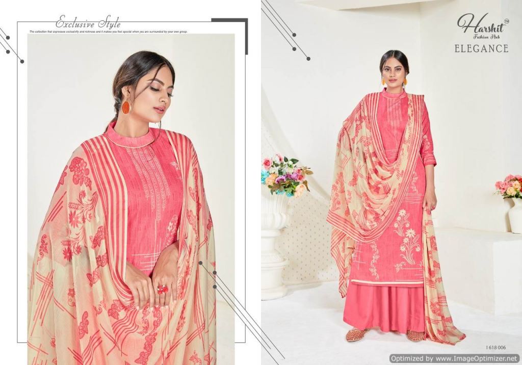 Harshit Presents Elegance 2 Collection Of Pure Cambric Cotton Designer Dress Materials