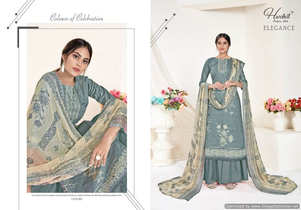 Harshit Presents Elegance 2 Collection Of Pure Cambric Cotton Designer Dress Materials