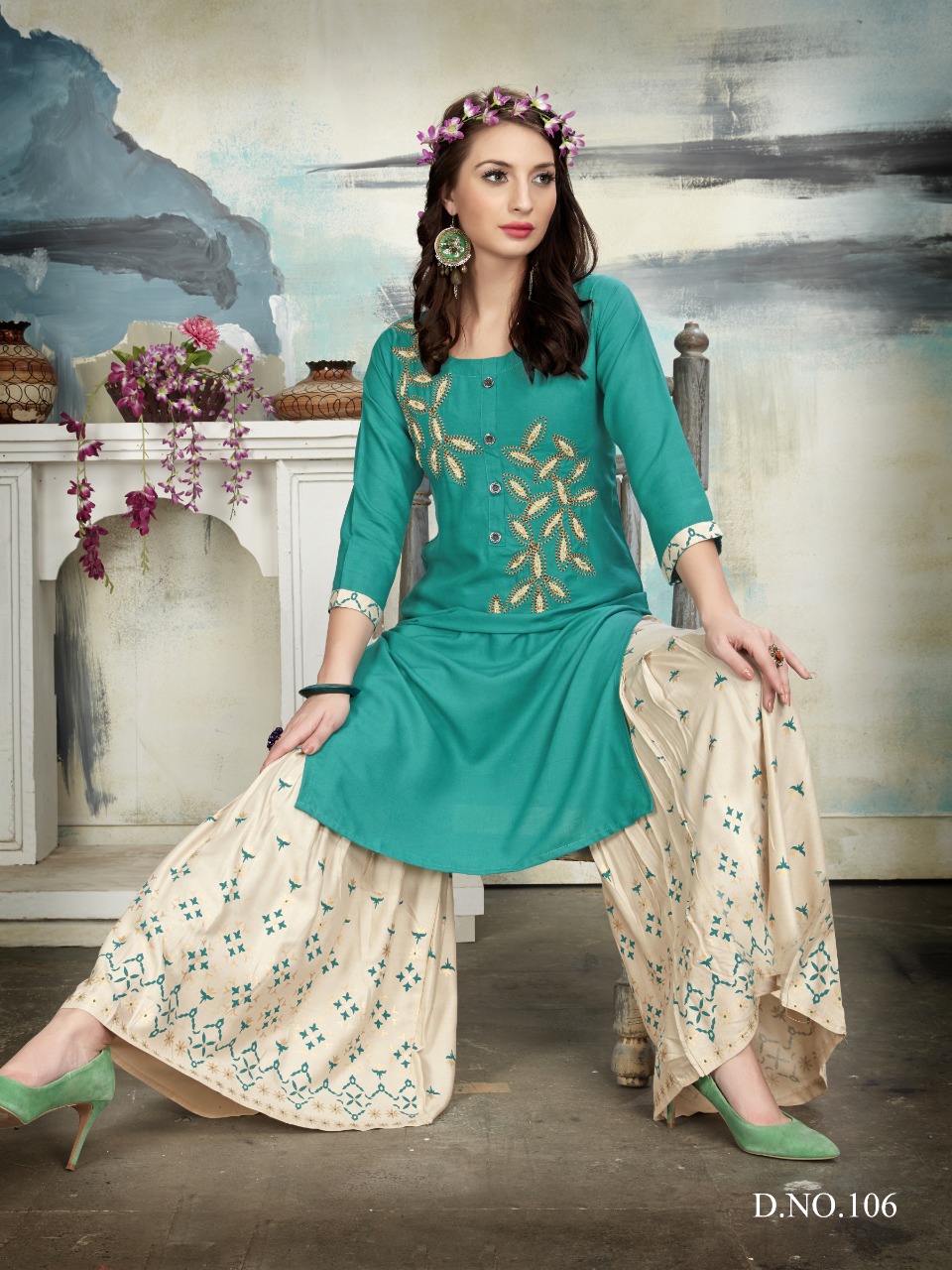Fashion Talk Presents Rivaaz Vol 1 Kurtis With Sharara Catalogue