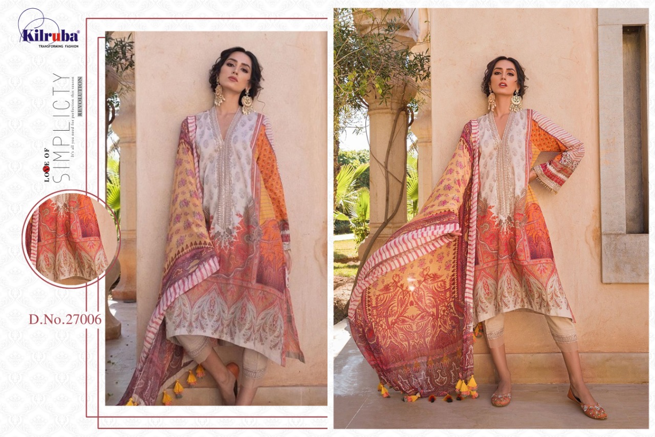 Kilruba Presents Sobia Nazir Embroidery Collection Of Lawn Cotton Pakistani Suits