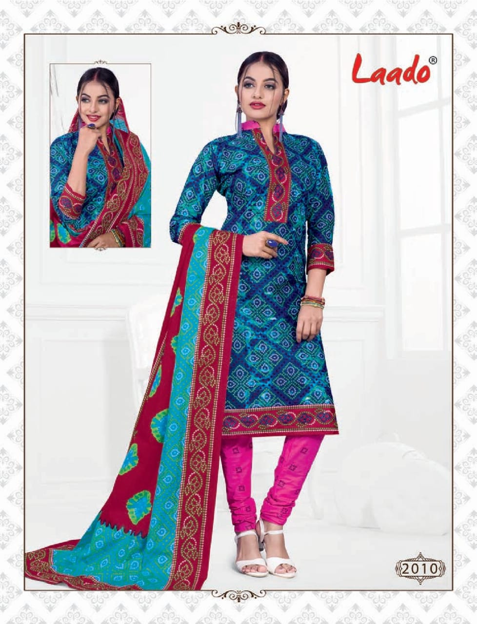 Laado Presents Bandhni 2 Collection Of Bandhej Printed Cotton Dress Materials