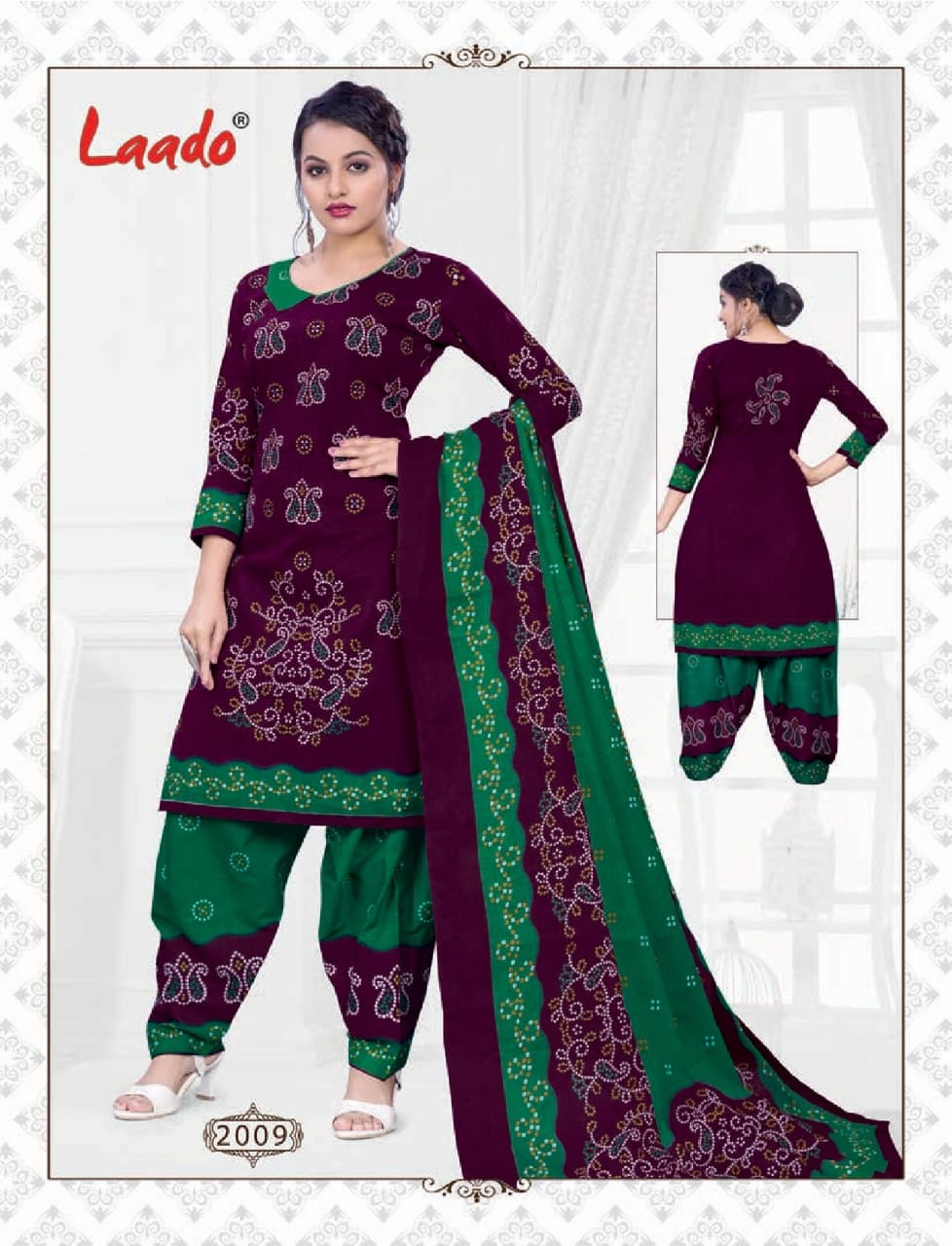 Laado Presents Bandhni 2 Collection Of Bandhej Printed Cotton Dress Materials