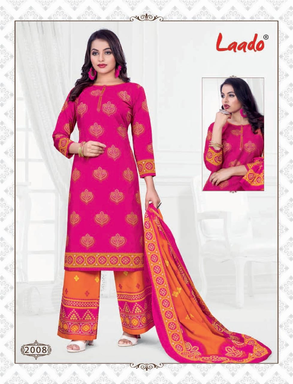 Laado Presents Bandhni 2 Collection Of Bandhej Printed Cotton Dress Materials