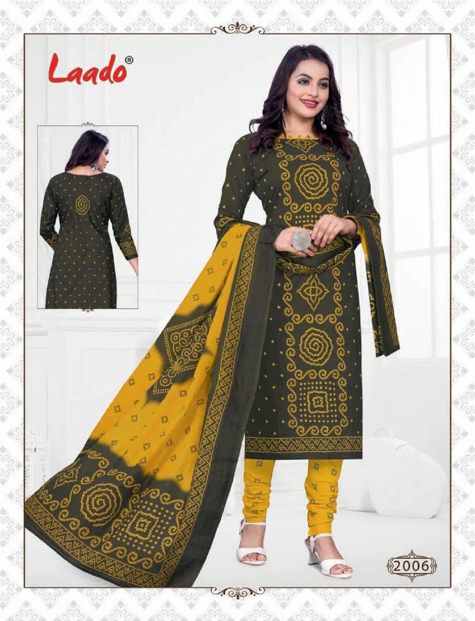 Laado Presents Bandhni 2 Collection Of Bandhej Printed Cotton Dress Materials