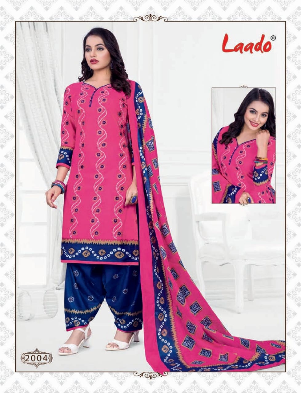 Laado Presents Bandhni 2 Collection Of Bandhej Printed Cotton Dress Materials