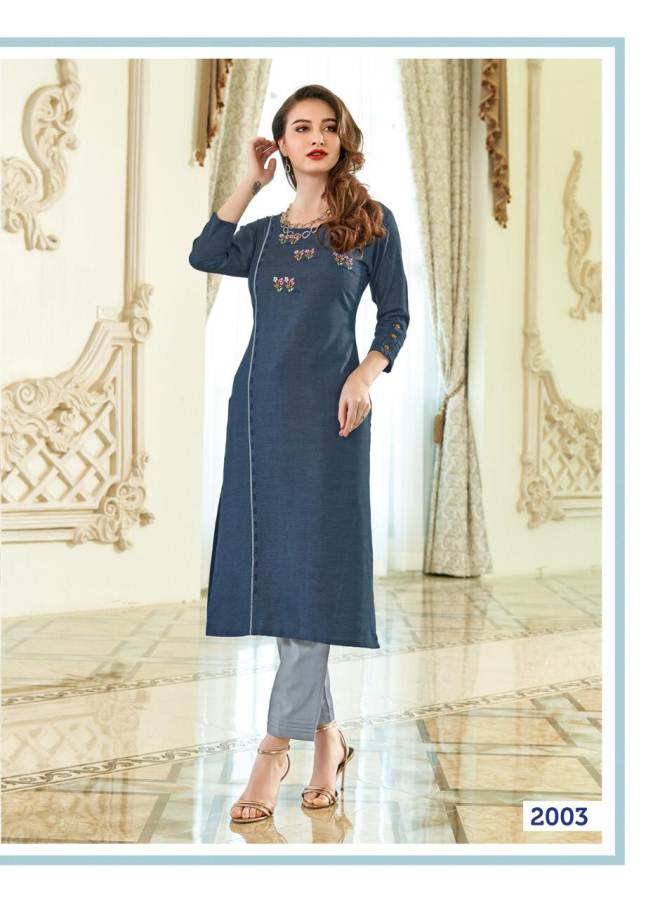 Ladies Flavour Presents Ozarro Collection Of Stylish Kurti With Bottom