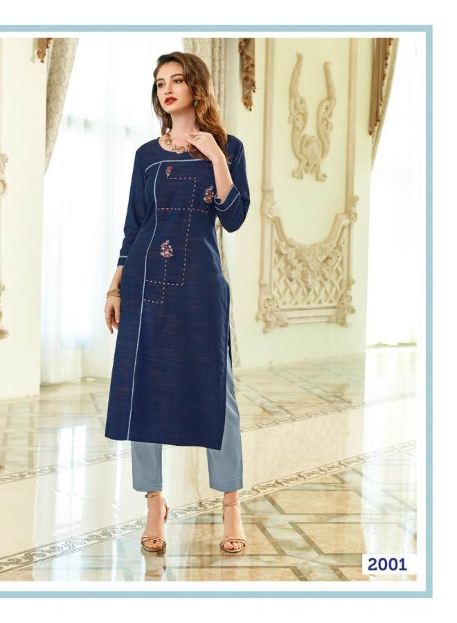 Ladies Flavour Presents Ozarro Collection Of Stylish Kurti With Bottom