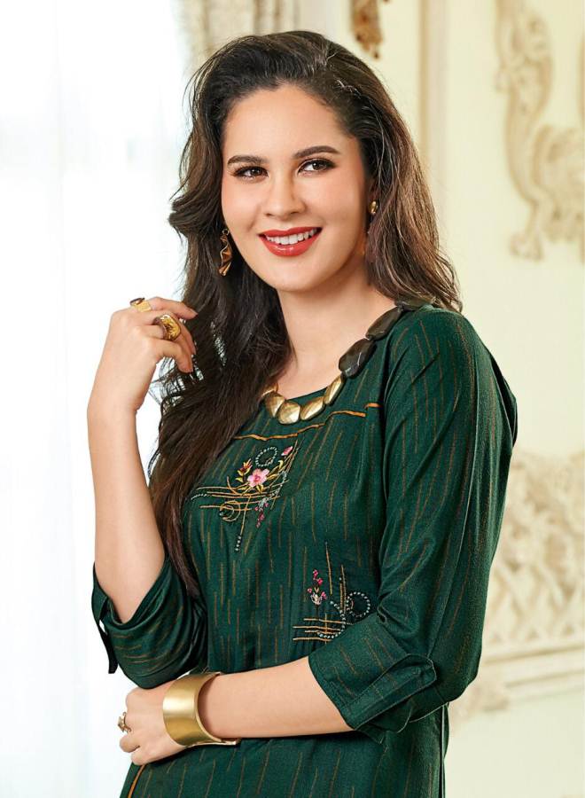 Ladies Flavour Presents Ozarro Collection Of Stylish Kurti With Bottom
