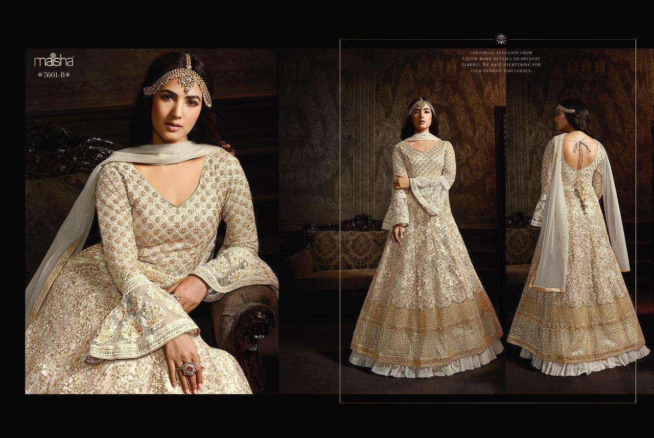 Maisha Presents Aafreen 7601 Collection Of Designer Wedding Wear Salwar Suit