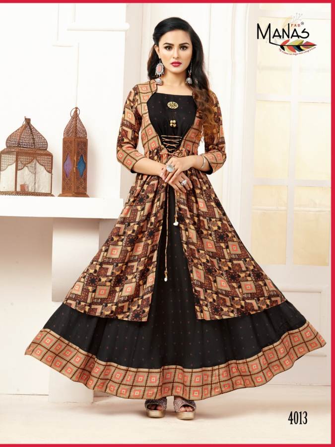Manas Presents Valentina Collection Of 2 Muslin Digital Printed Kurtis