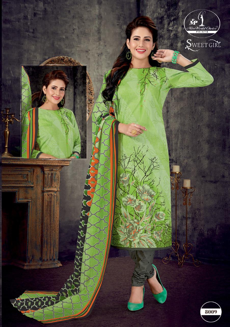 Miss World Presents Sweet Girl 8 Collection Of Cotton Printed Casual Dress Materials