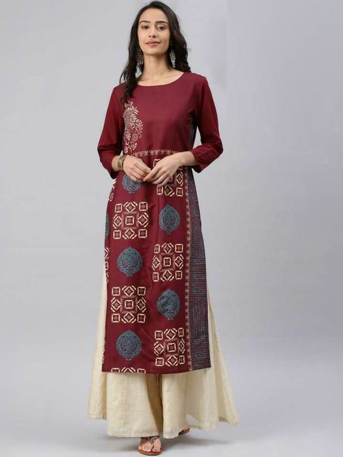 Rang Presents Vol 46 Crape Digital Printed Straight-cut Casual Kurtis